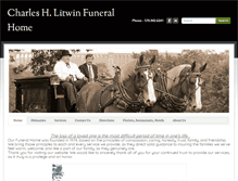 Tablet Screenshot of litwinfuneralhome.com